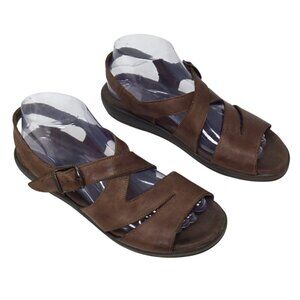 Mephisto Altina Sandals 4X Shock Absorbing System Women's 39 or  9 Brown Wedge